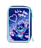 Astuccio 3 Zip Lilo & Stitch Cute And Fluffy