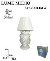 Lampada Media Moro Bianco Lucido