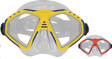 Maschera Eclisse  V.T. Senior - Silicone 2 Colori Ass. Giallo/ Rosso Pvc