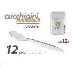 12 Cucchiai Plastica 12,5Cm     Oa29