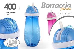 Borraccia Con Cannuccia  400 Ml