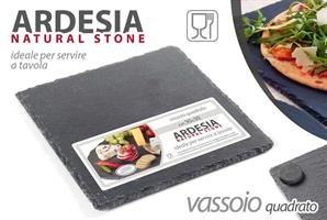 Vassoio Ardesia Quadrato 25*25 Cm