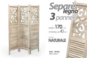 Separe 3 Pannelli  120*170 Cm