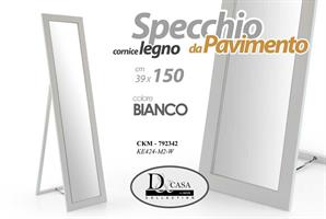 Specchio Enea Bianco 39*150 Cm