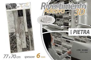 Rivestimento 3D 6Mm 77*70 Cm