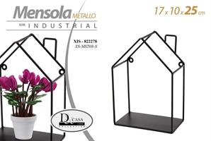Mensola Nero Ferro  17*10*25 Cm