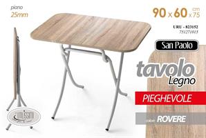 Tavolo Rettangolare Colore Rovere 90*60*75 Cm