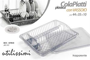 Porta Piatti Plastica 44*35*9,5 Cm