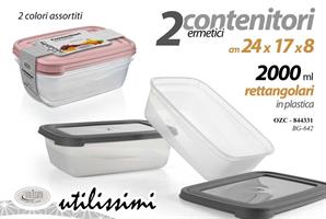 2 Contenitori Rettangolari 2 Lt
