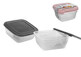 2 Contenitori Quadrati  2500 Ml
