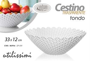 Cestino Trasperente Pp 33*12 Cm