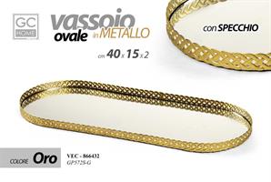 Vassoio Oro 40*15*2 Cm