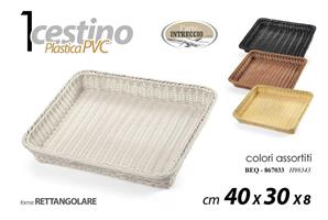 Vassoio Rettangolare Plastica 40*30*7,5 Cm