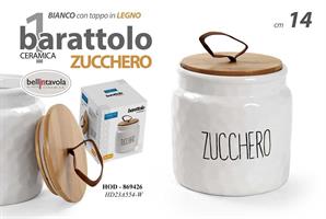 Barattolo Zucchero Tappo Bamboo 14 Cm