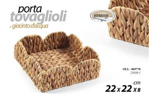 Porta Tovaglioli In Giacinto D'Acqua 22*8 Cm