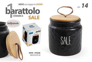 Barattolo Sale Ceramica  14 Cm