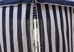 Ombrellone-Cabina D.200/8 Rigato B/Blu