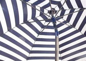 Ombrellone-Cabina D.200/8 Rigato B/Blu