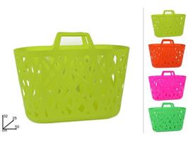 Borsa Plastica 50X25X32 Cm 4 Colori Fluo