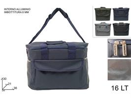 Borsa Frigo 16 Lt In Tessuto Tecnico Con 3 Tasche 4 Colori