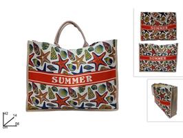 Borsa Mare 56X42 Juta Stelle Marine Summer Trend