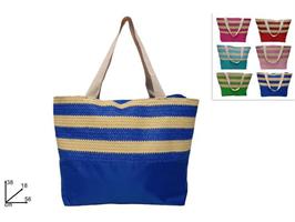 Borsa Mare Con Paglia Intrecciata 6 Colori