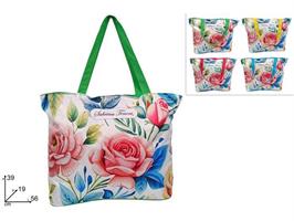 Borsa Mare Fantasai Fiori Rosa