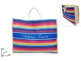 Borsa Mare 56X42 Cm Juta Fantasia Multicolor