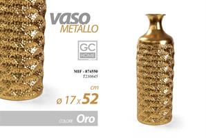 Vaso Met C/Oro 52*17 Cm