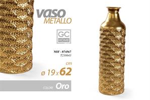 Vaso Met C/Oro 62*19 Cm