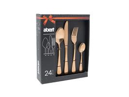 Servizio Posate 24 Pz Malaga Pdl Copper Inox 18/C