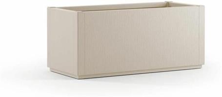 FIORIERA ETHICA RETTANGOLARE 80 CM GESSO