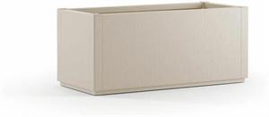 FIORIERA ETHICA RETTANGOLARE 80 CM GESSO