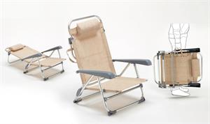 Spiaggina Comfort 61x61x78h Natural HU-074