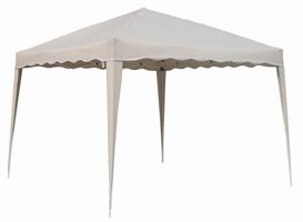 GAZEBO PIEGHEVOLE ACCIAIO MT.3X3 H.2,6 ECRU JU-015