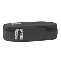 Astuccio Ovale Organizzato Monocolore Nero Comix