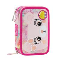 Astuccio 3 Zip Orso Mofumofu