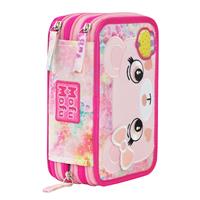 Astuccio 3 Zip Orso Mofumofu