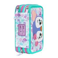 Astuccio 3 Zip Pinguino Mofumofu