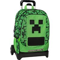 Zaino Scuola Orgabizzato Trolley Staccabile Pixel Minecraft
