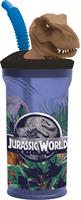 Bicchiere C/cannuccia 3d Ml.360 Jurassic World