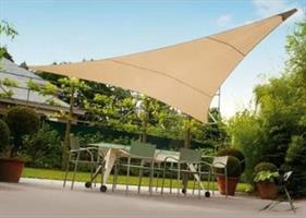 Vela triangolare con connettore e corda in poliestere 3x3x3mt