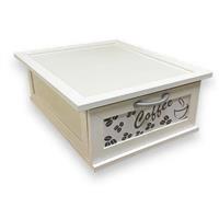 CASSETTO PORTA CIALDE CAFFÈ BIANCO