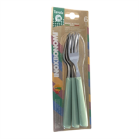 Blister 6 Forchette Verde Pastello
