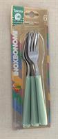 Blister 6 Forchette Verde Pastello