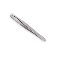 Pinza inox punta obliqua in bivalva singola