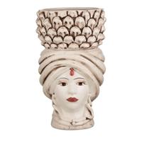 Moro Donna 22 Cm Anticato Con Pigna