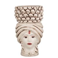 Moro Donna 30 Cm Anticato Con Pigna