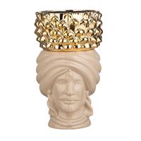Moro Uomo 30 Cm Tortora Con Pigna Gold