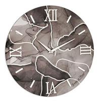 Orologio Marmo 40 Cm Grigio Scuro